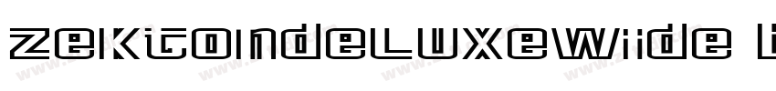 ZektonDeluxeWide Bol字体转换